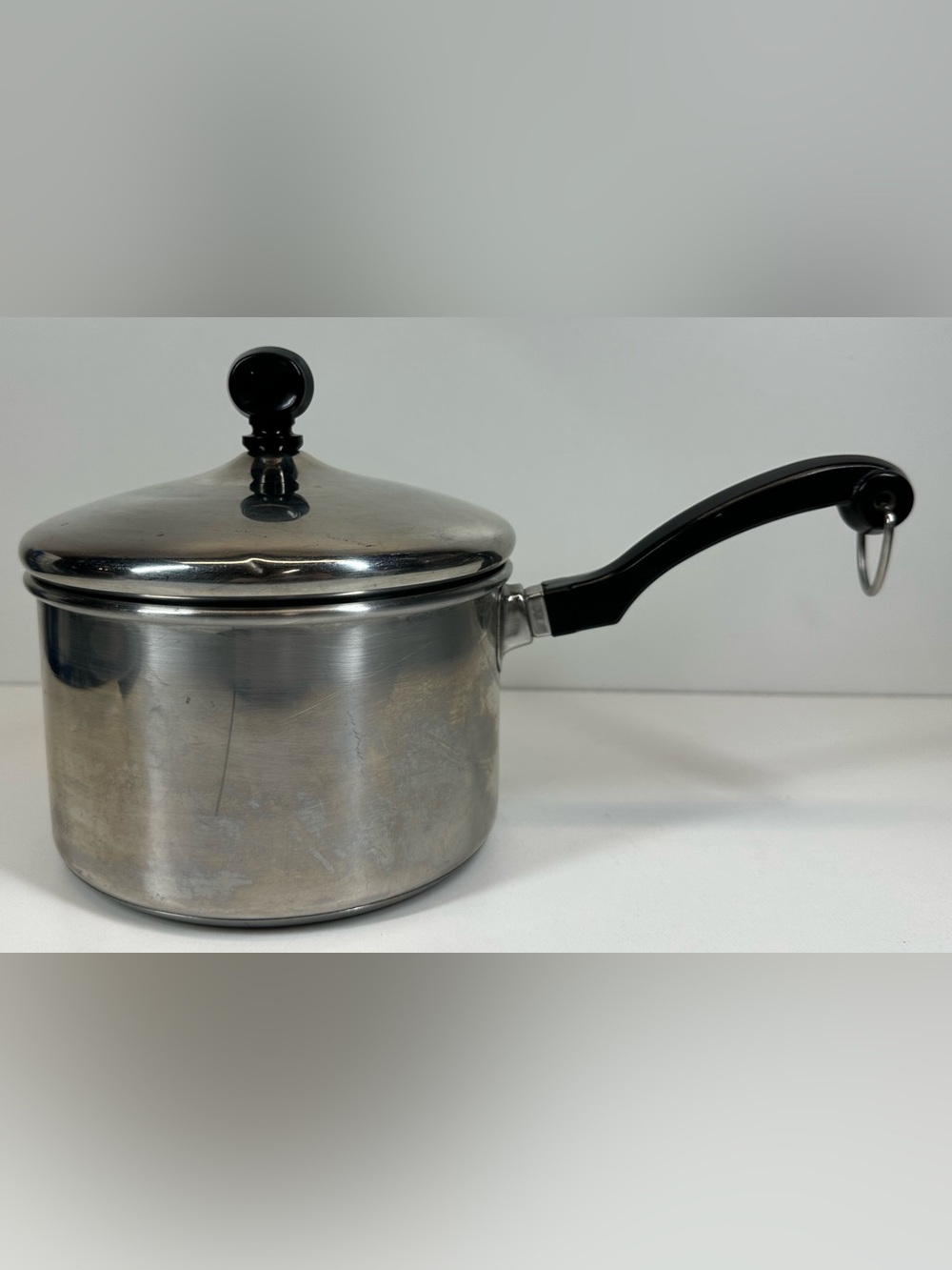 Vintage Farberware 2 Qt Stainless Steel Aluminum Clad Pot with Lid